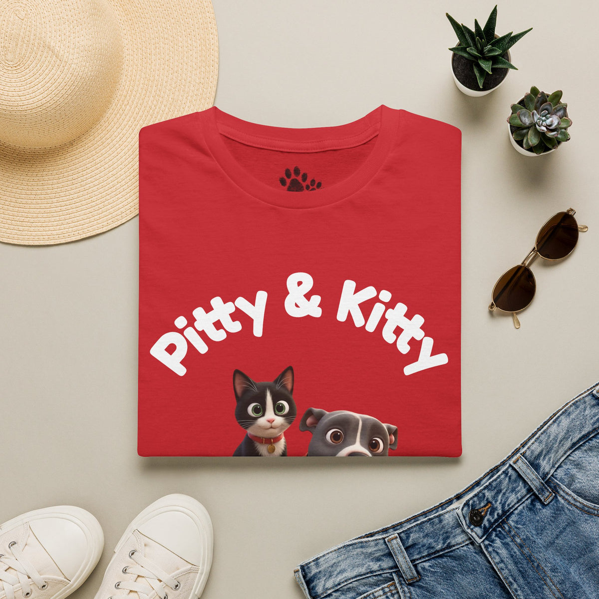 Pitty & Kitty — Friends Graphic Tee