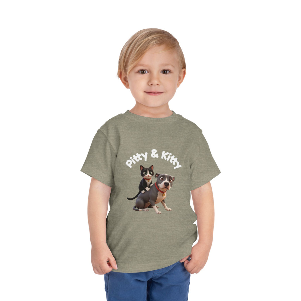 Pitty & Kitty  | Cute Animal Kids Shirt